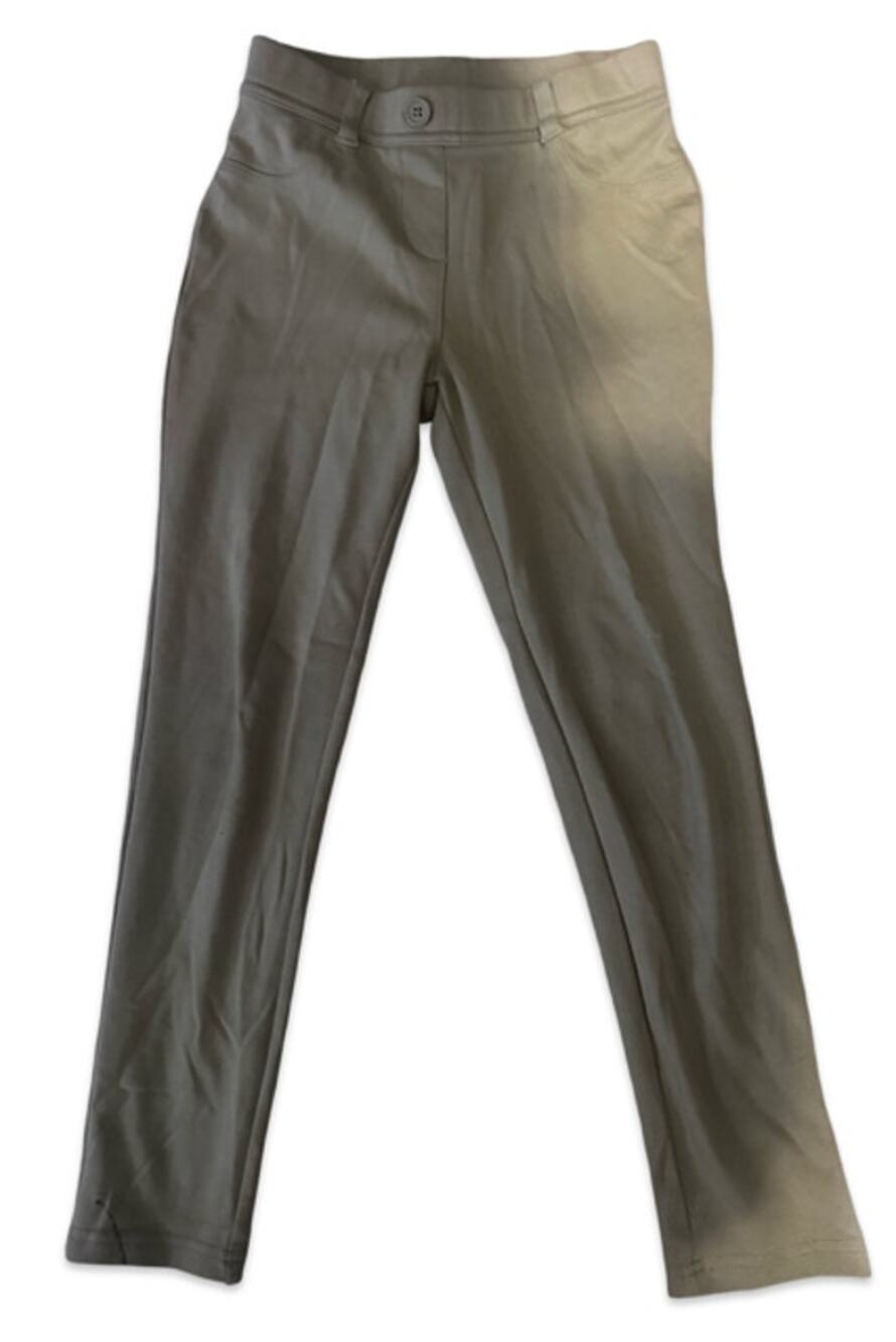 Chaps Girls Dress Pants Size 8 Brown Stretch Uniform